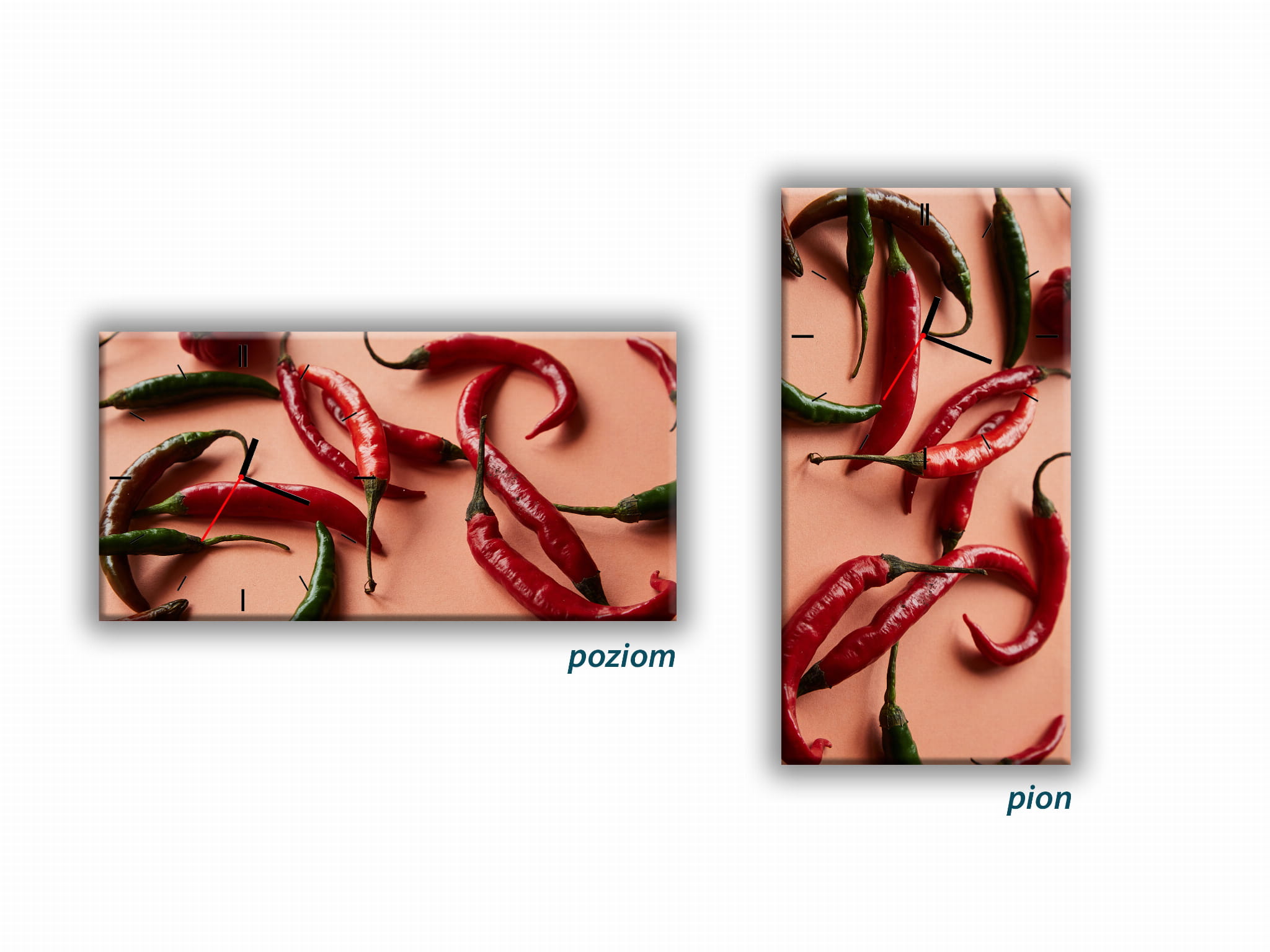 ZEGAR SZKLANY PROSTOKĄTNY - Chilli