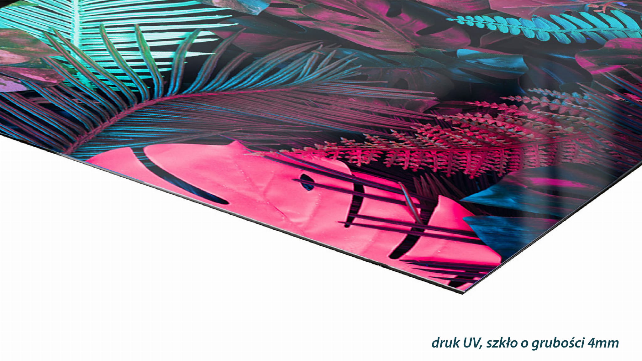 ZEGAR SZKLANY ROMB - Dżungla