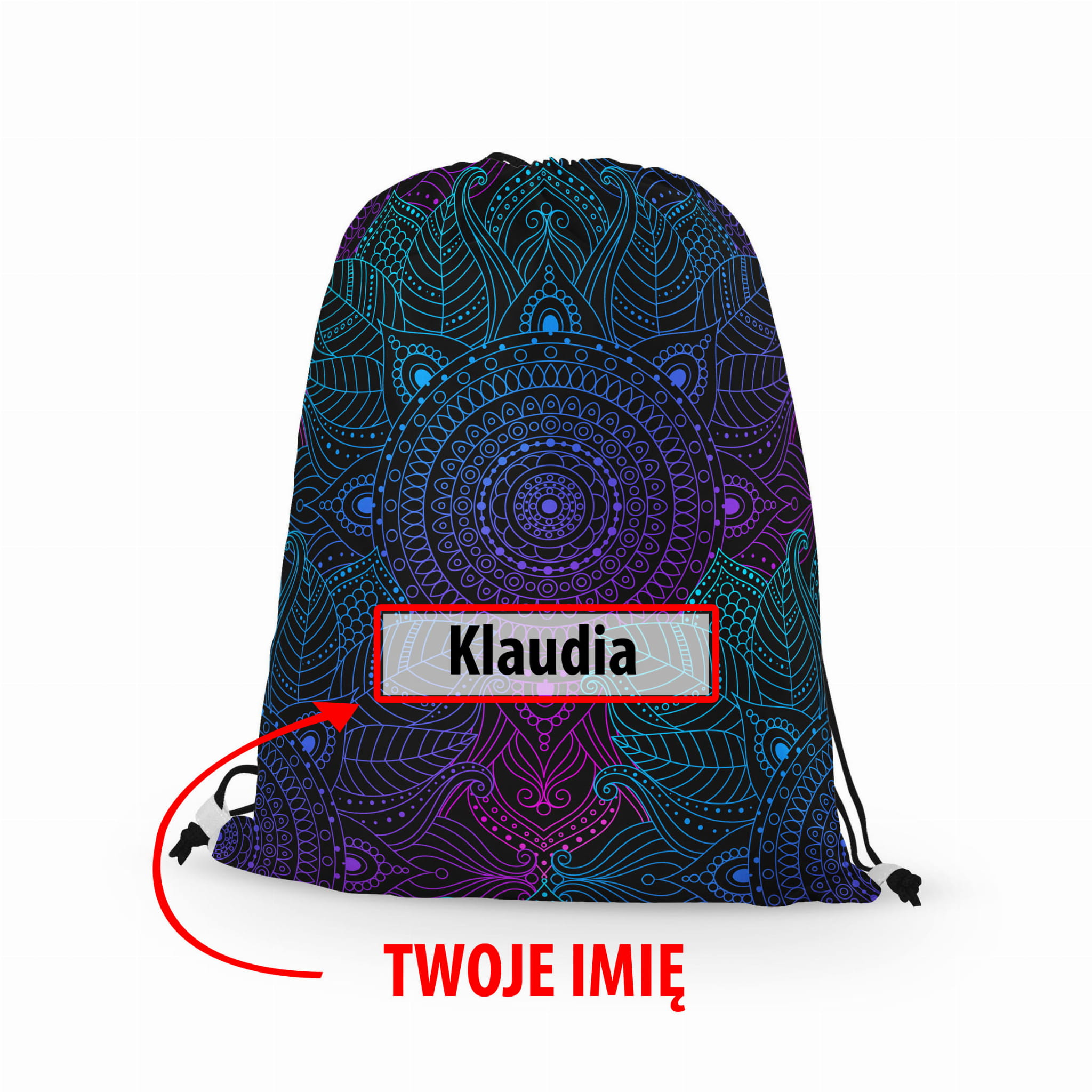 WORKO-PLECAK z Twoim imieniem Mandala 066
