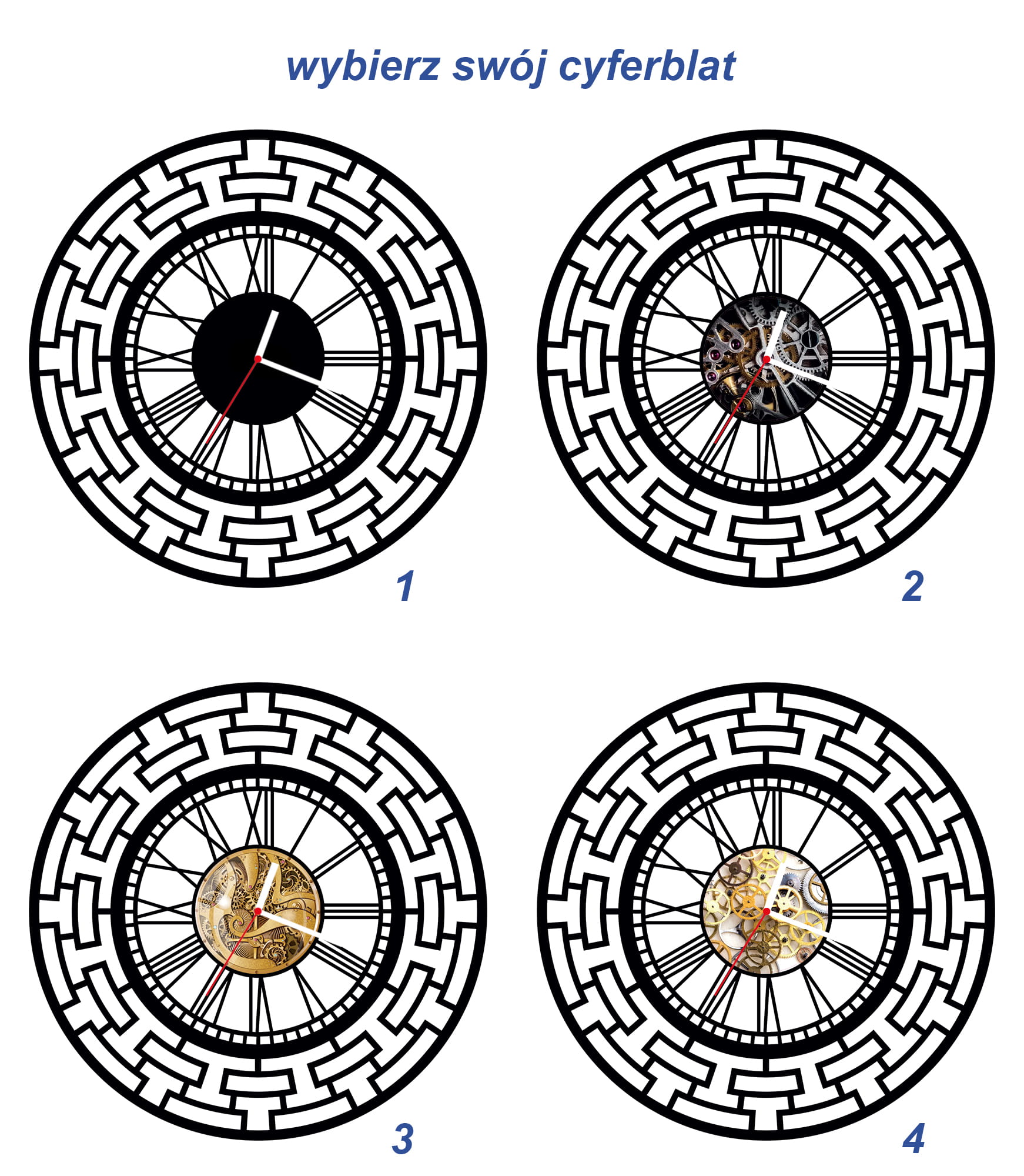 ZEGAR ŚCIENNY RETRO 58cm XXL 36.11