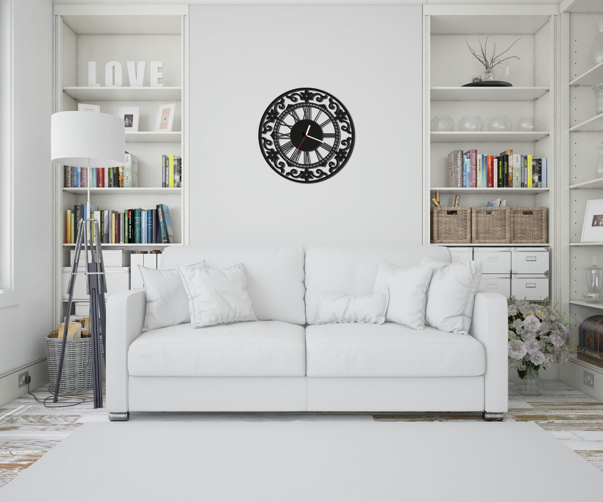 ZEGAR ŚCIENNY RETRO 58cm XXL 72.11