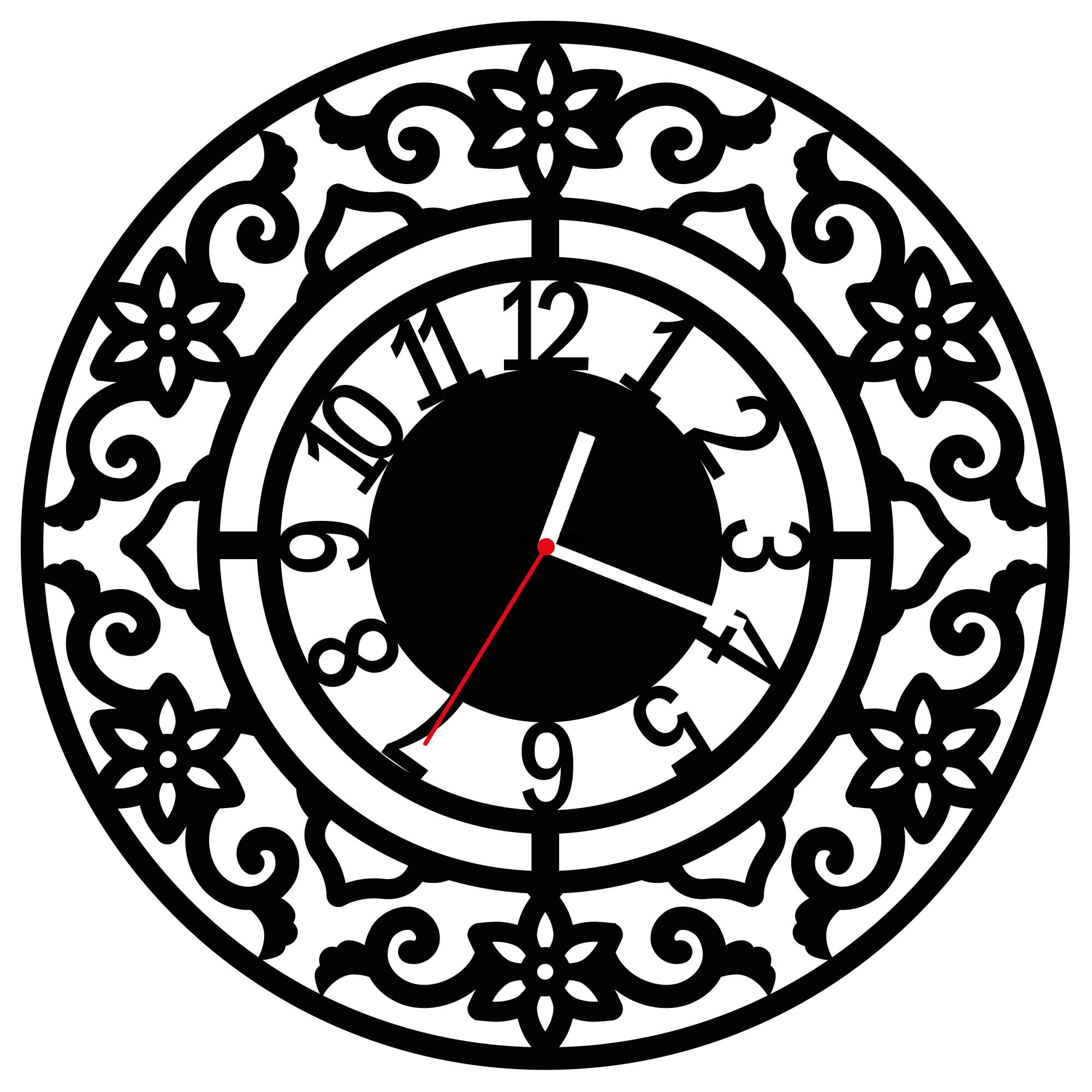 ZEGAR ŚCIENNY RETRO 58cm XXL 73.11