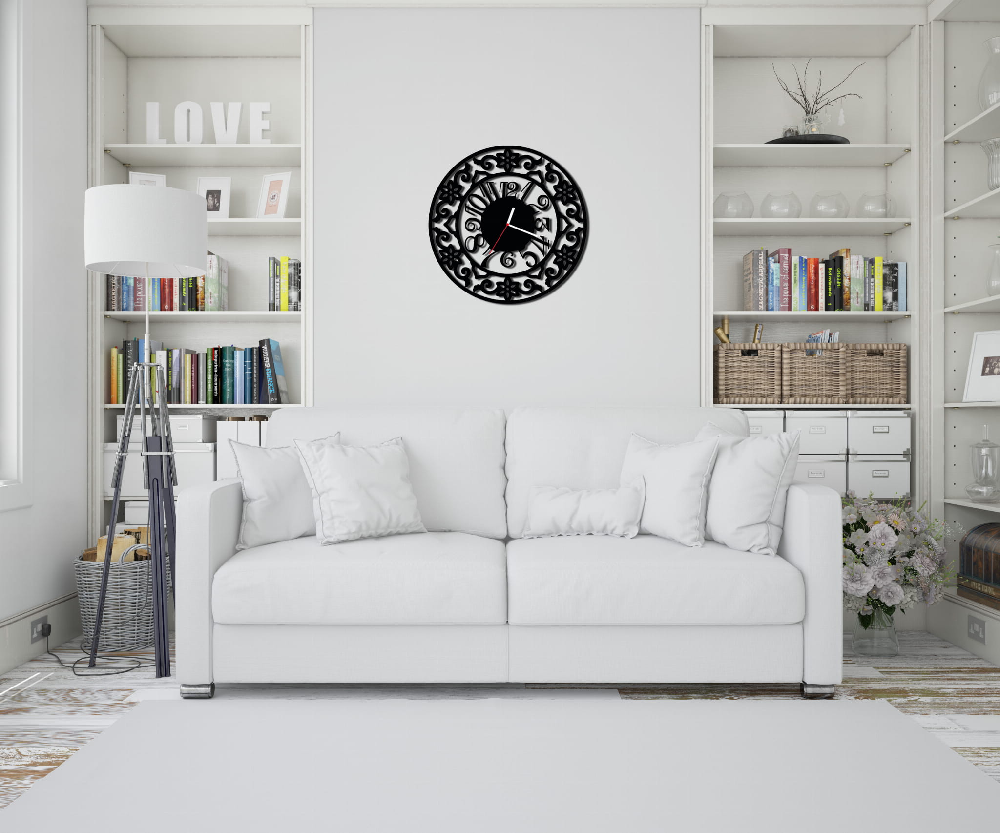 ZEGAR ŚCIENNY RETRO 58cm XXL 74.11