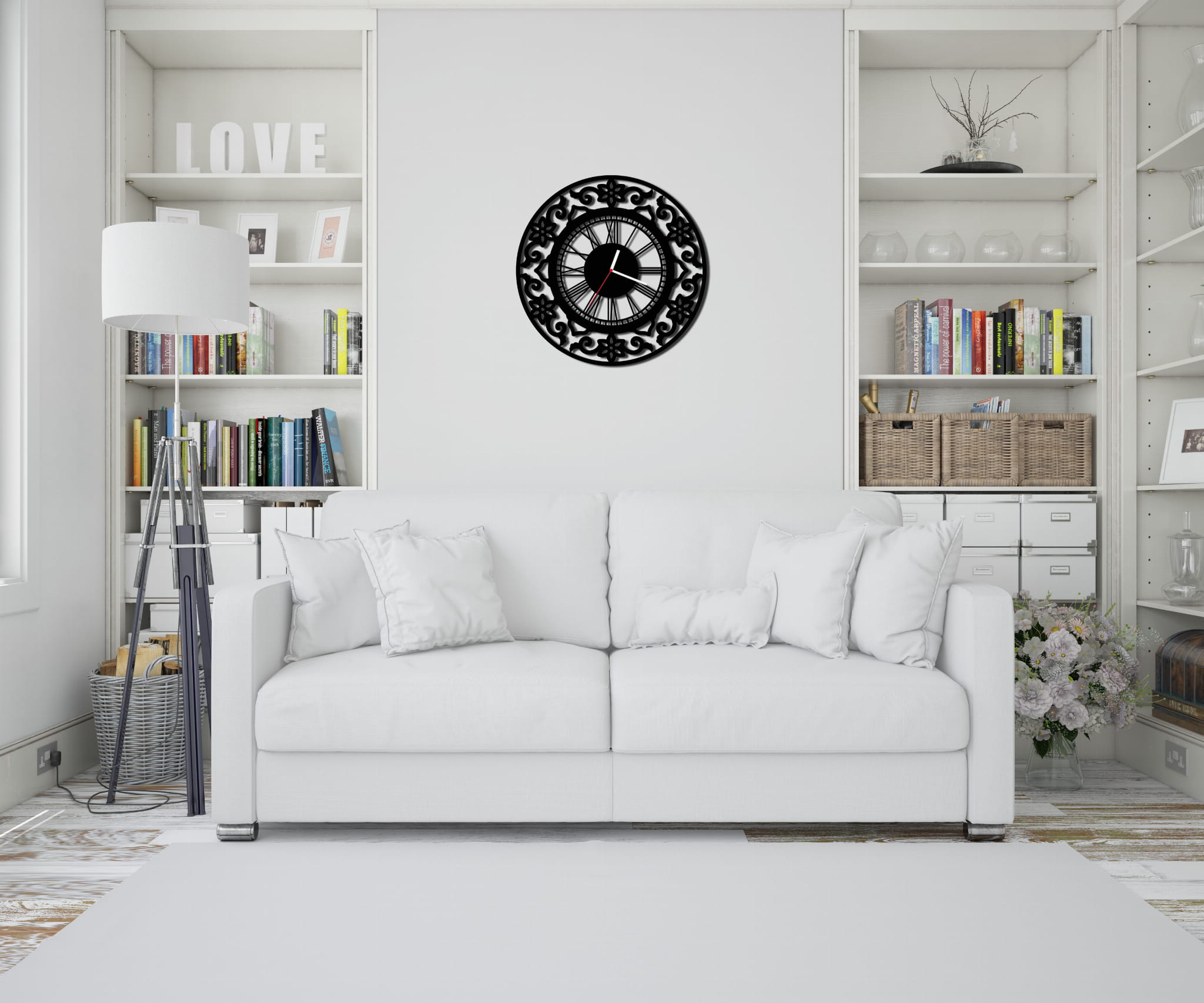 ZEGAR ŚCIENNY RETRO 58cm XXL 75.11