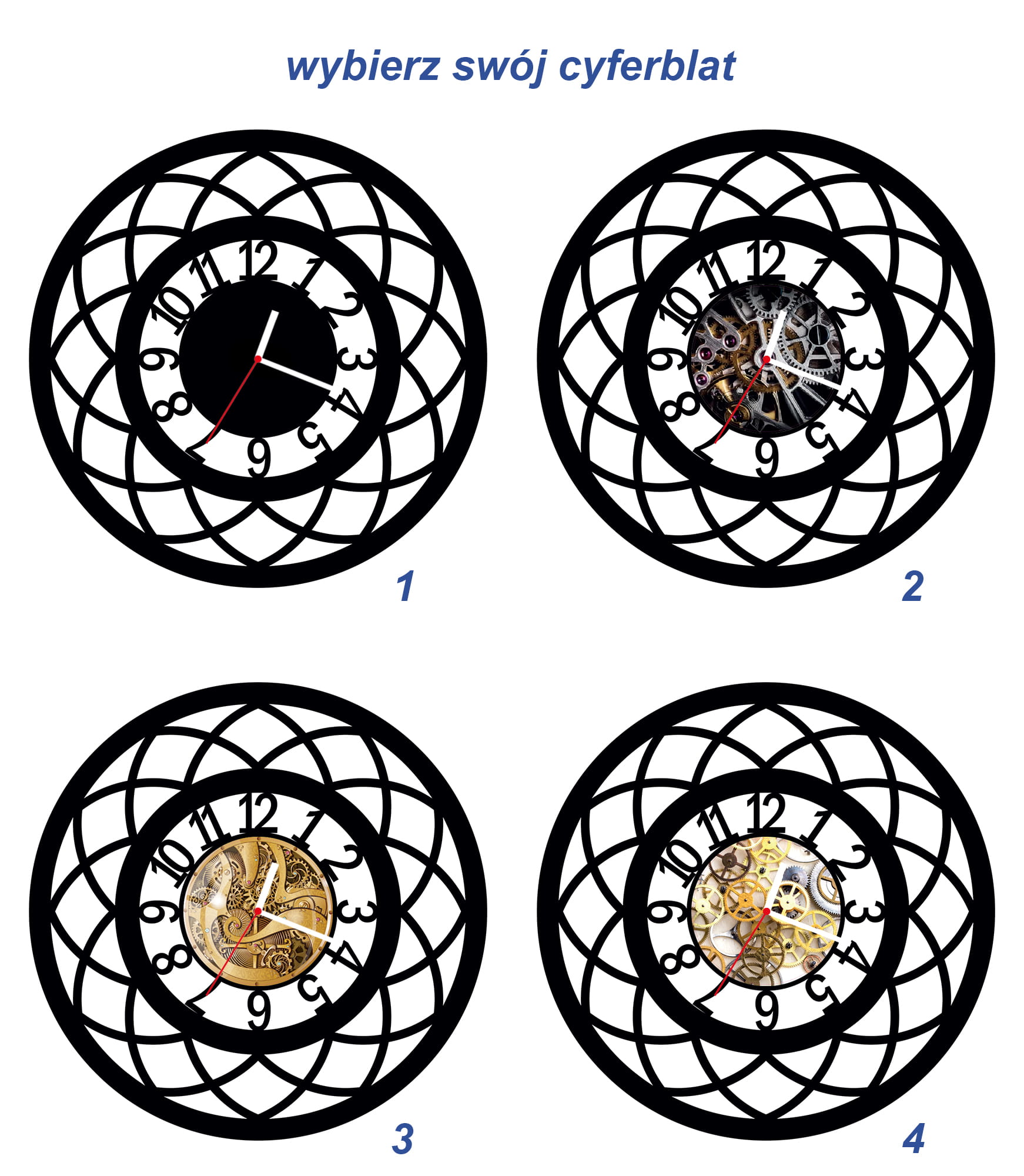 ZEGAR ŚCIENNY RETRO 58cm XXL 79.11