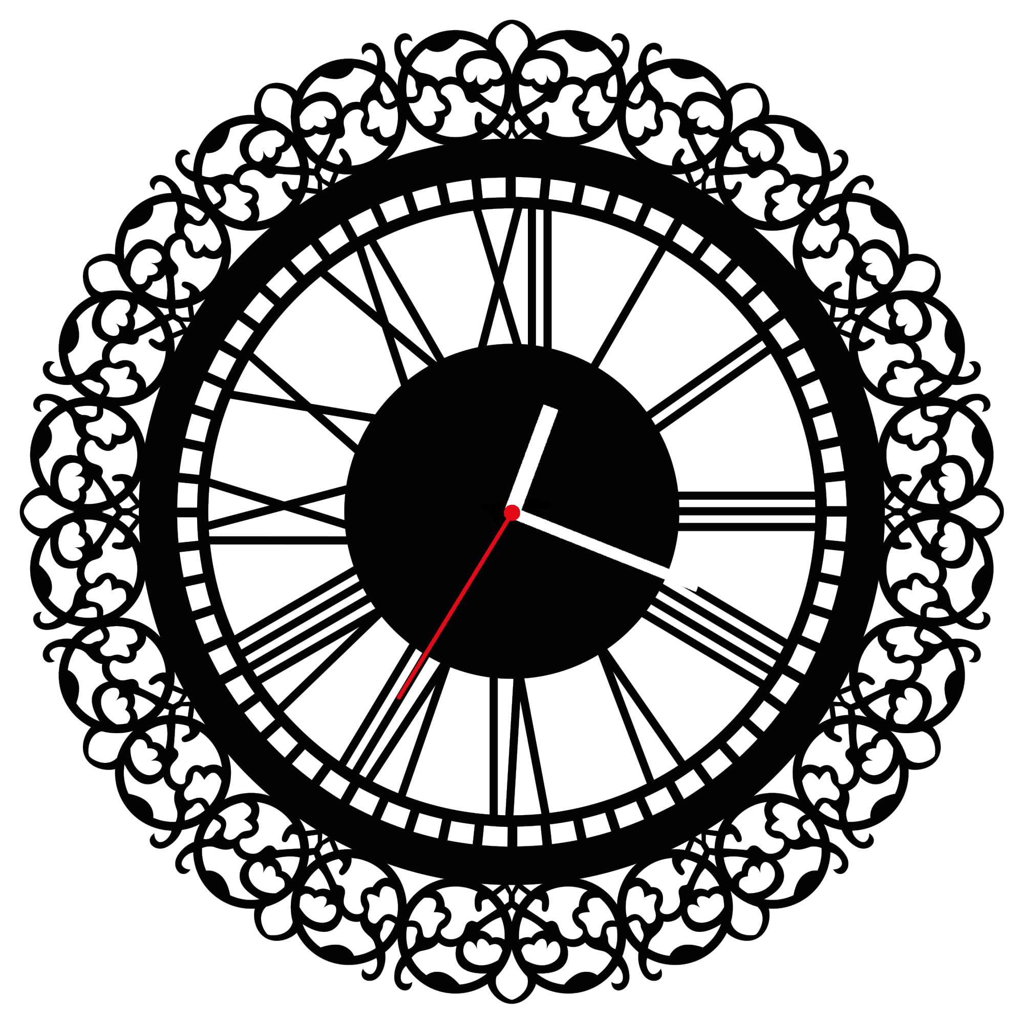 ZEGAR ŚCIENNY RETRO 58cm XXL 84.11