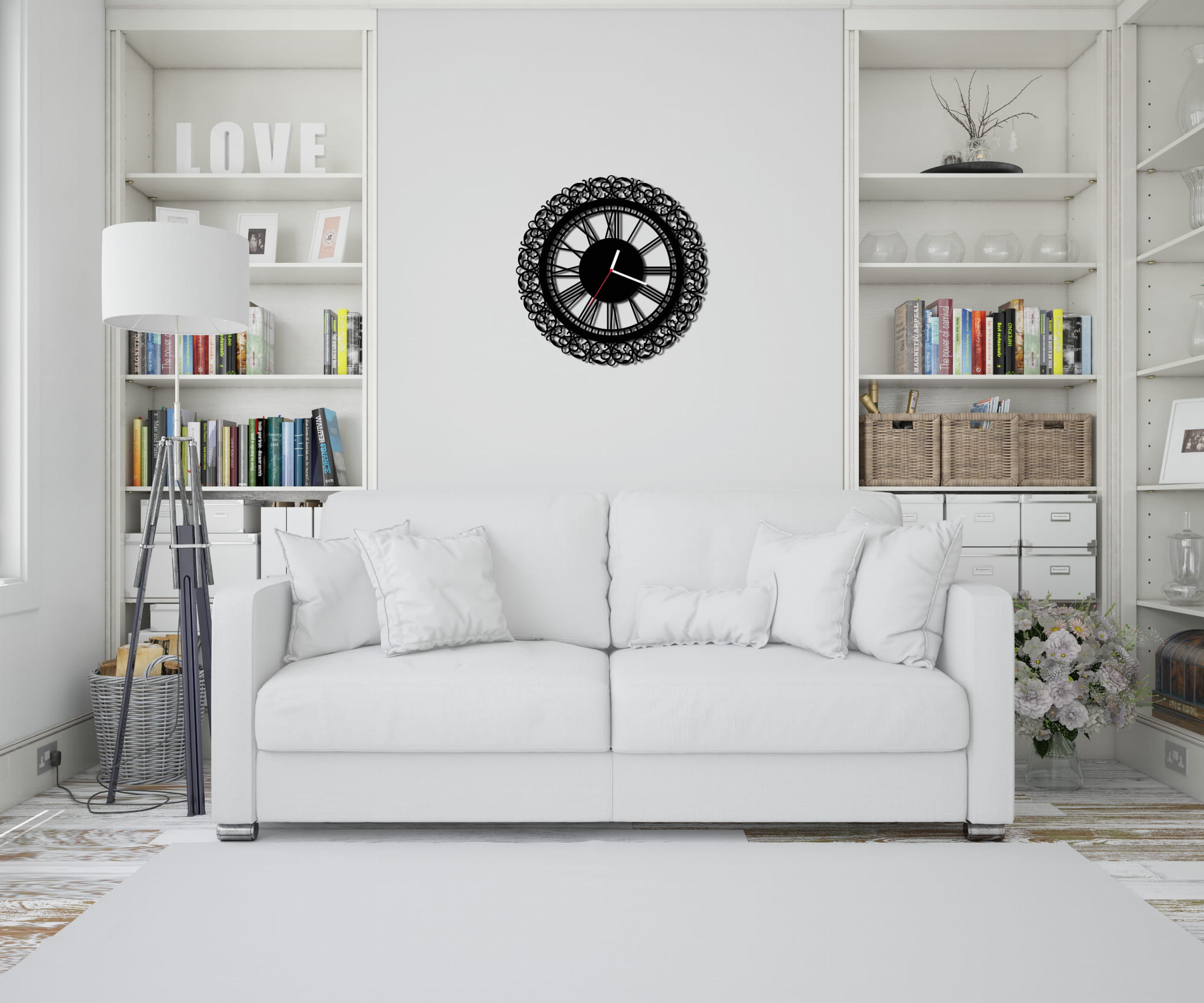 ZEGAR ŚCIENNY RETRO 58cm XXL 84.11