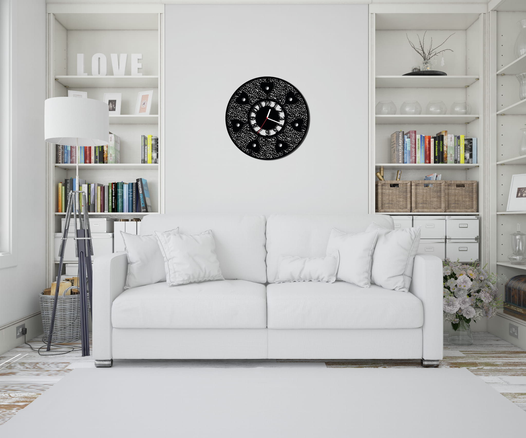 ZEGAR ŚCIENNY RETRO 58cm XXL 97.11