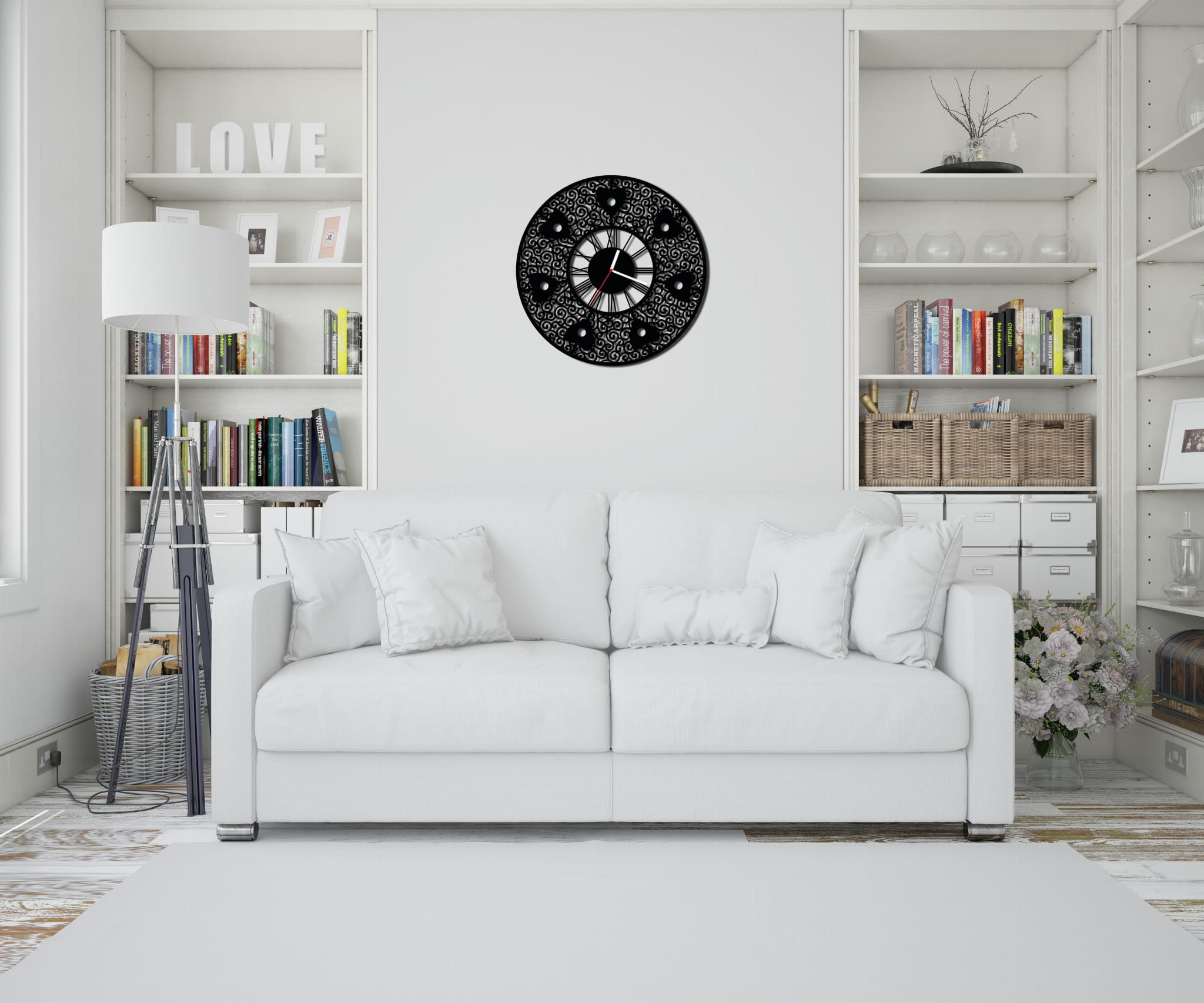 ZEGAR ŚCIENNY RETRO 58cm XXL 99.11