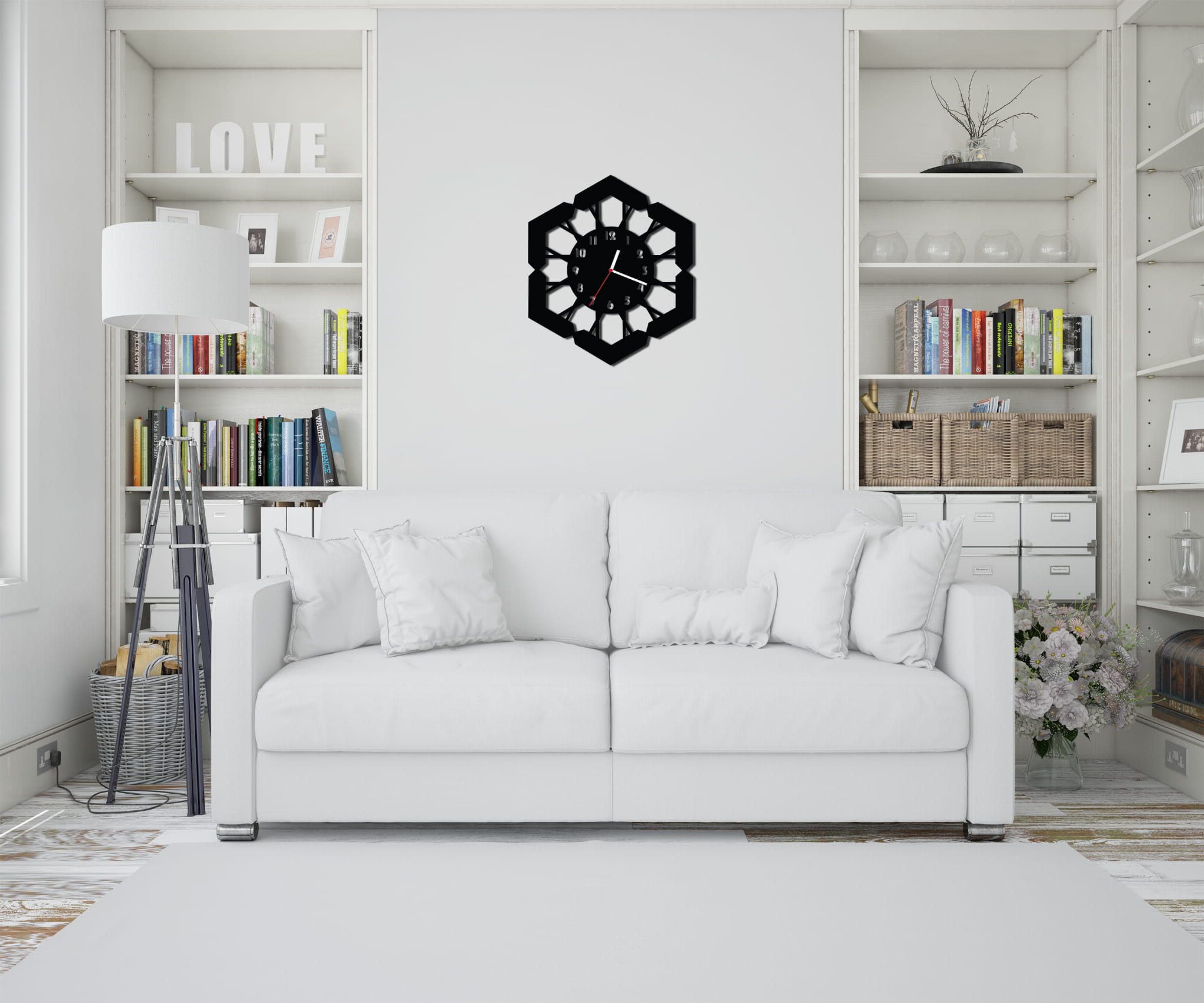 ZEGAR ŚCIENNY RETRO 58cm XXL 108.11