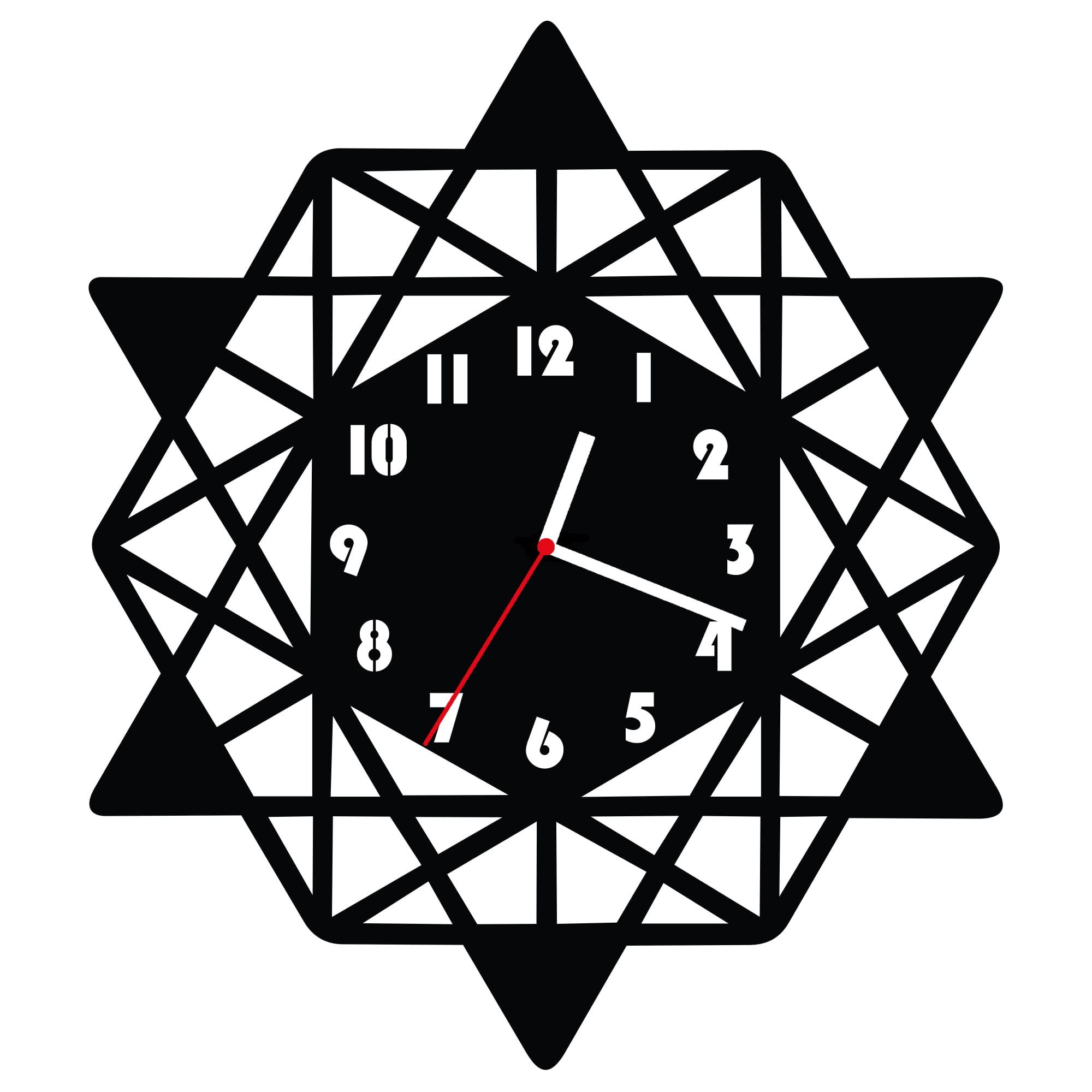 ZEGAR ŚCIENNY GEOMETRIA 58cm XXL 110.11