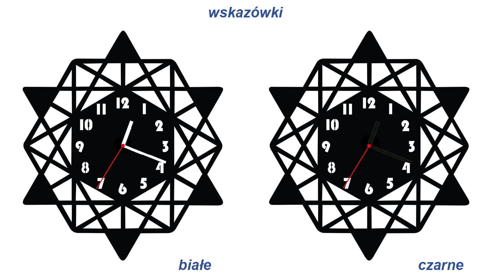ZEGAR ŚCIENNY GEOMETRIA 58cm XXL 110.11