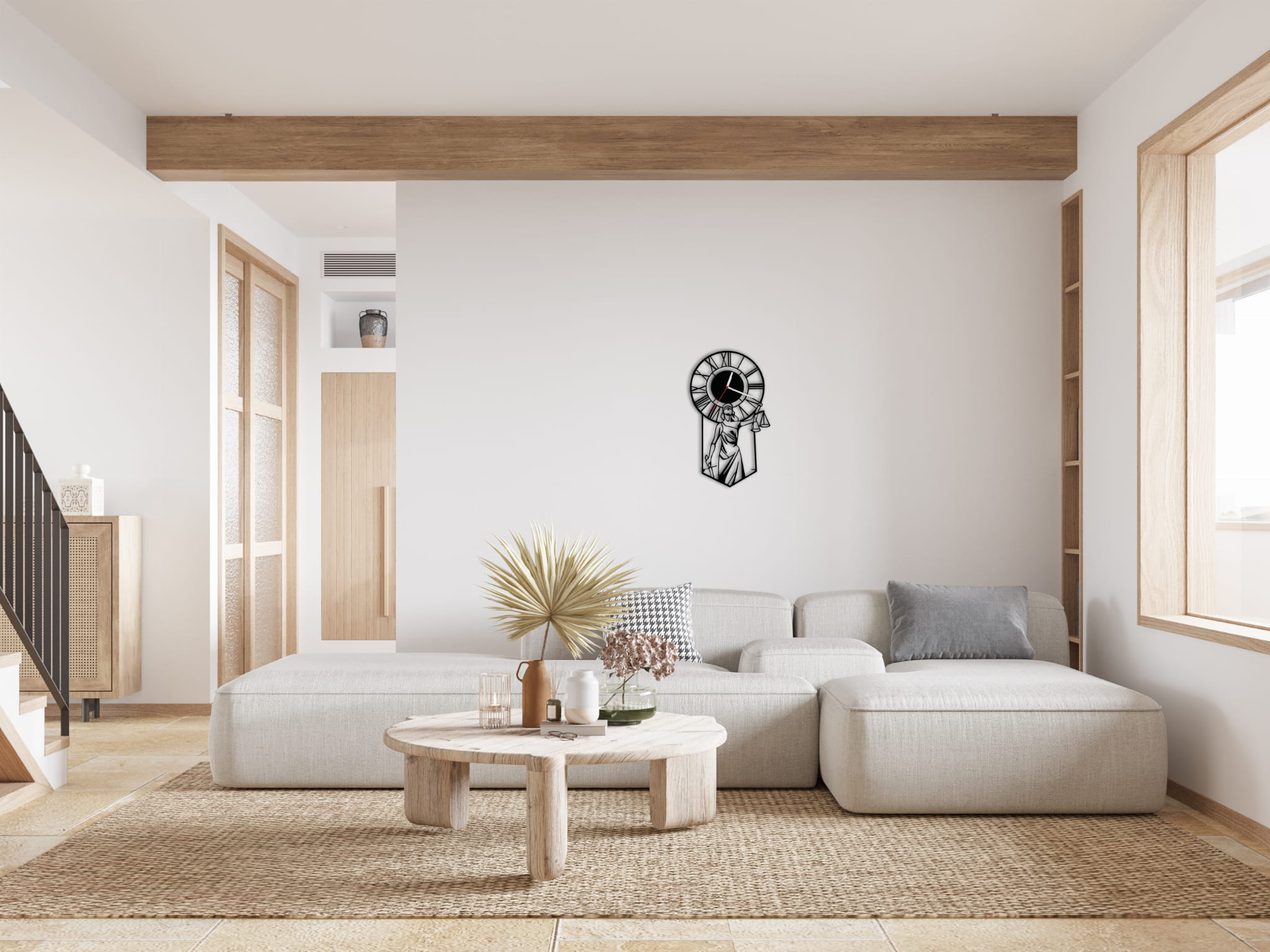 ZEGAR ŚCIENNY WAGA 58cm XXL 118.11