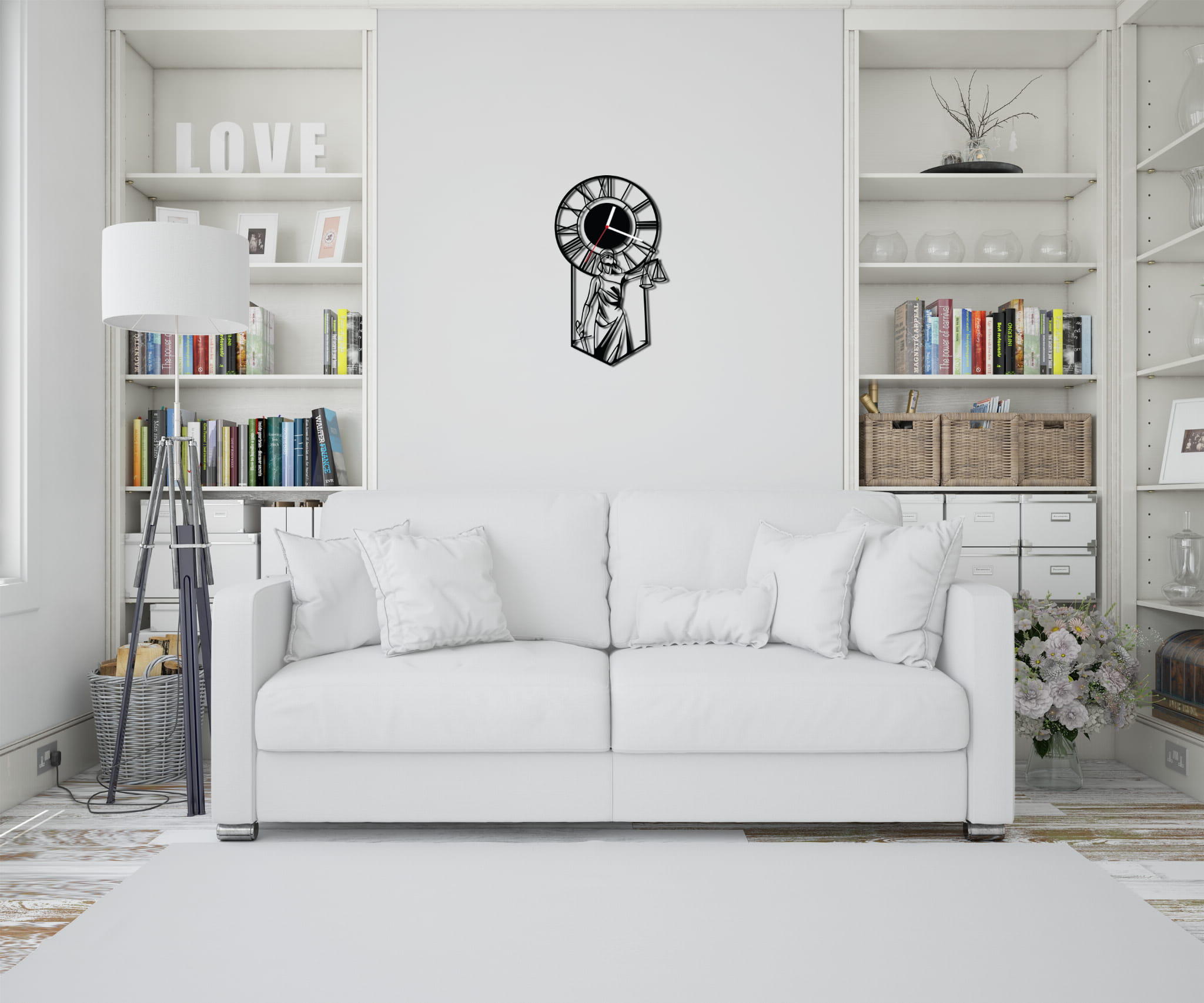 ZEGAR ŚCIENNY WAGA 58cm XXL 118.11