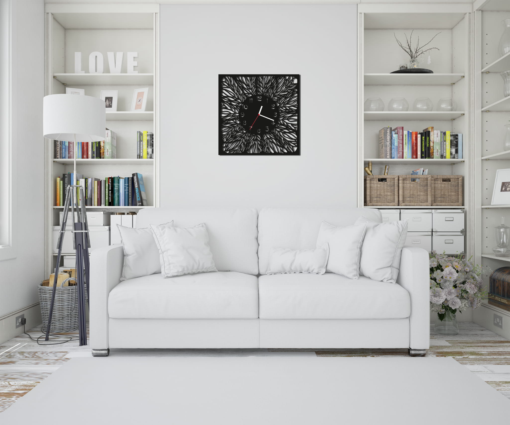 ZEGAR ŚCIENNY RETRO 58cm XXL 120.11