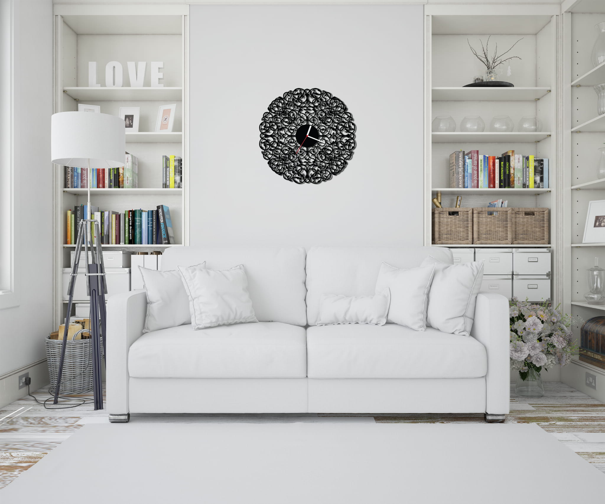 ZEGAR ŚCIENNY RETRO 58cm XXL 121.11