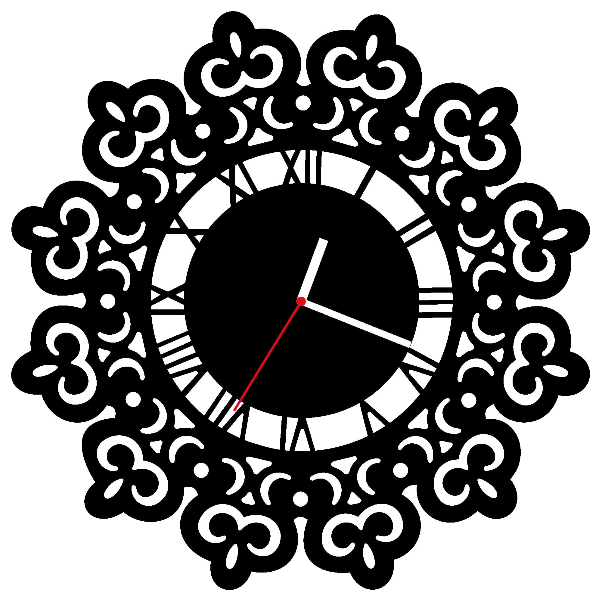 ZEGAR ŚCIENNY RETRO 58cm XXL 128.11