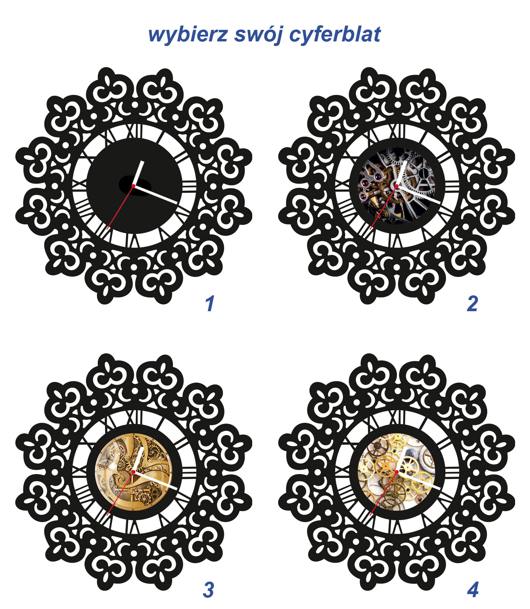 ZEGAR ŚCIENNY RETRO 58cm XXL 128.11