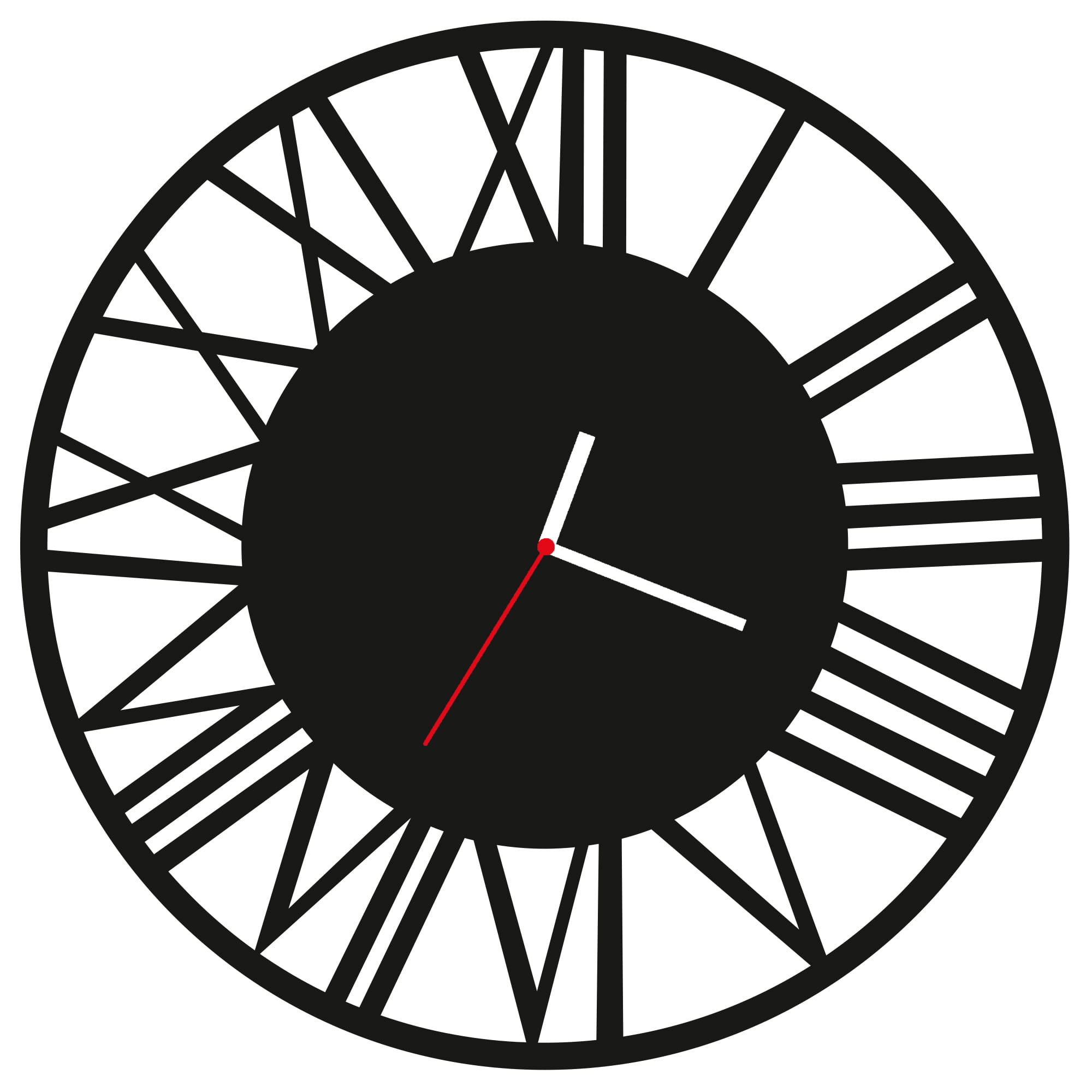 ZEGAR ŚCIENNY RETRO 58cm XXL 133.11