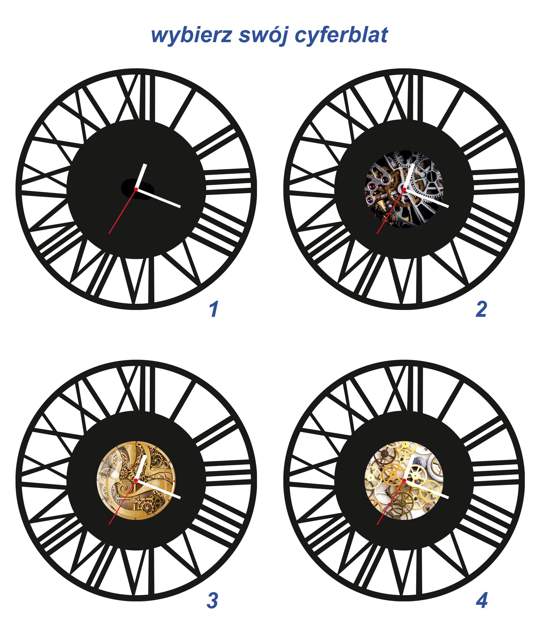 ZEGAR ŚCIENNY RETRO 58cm XXL 133.11