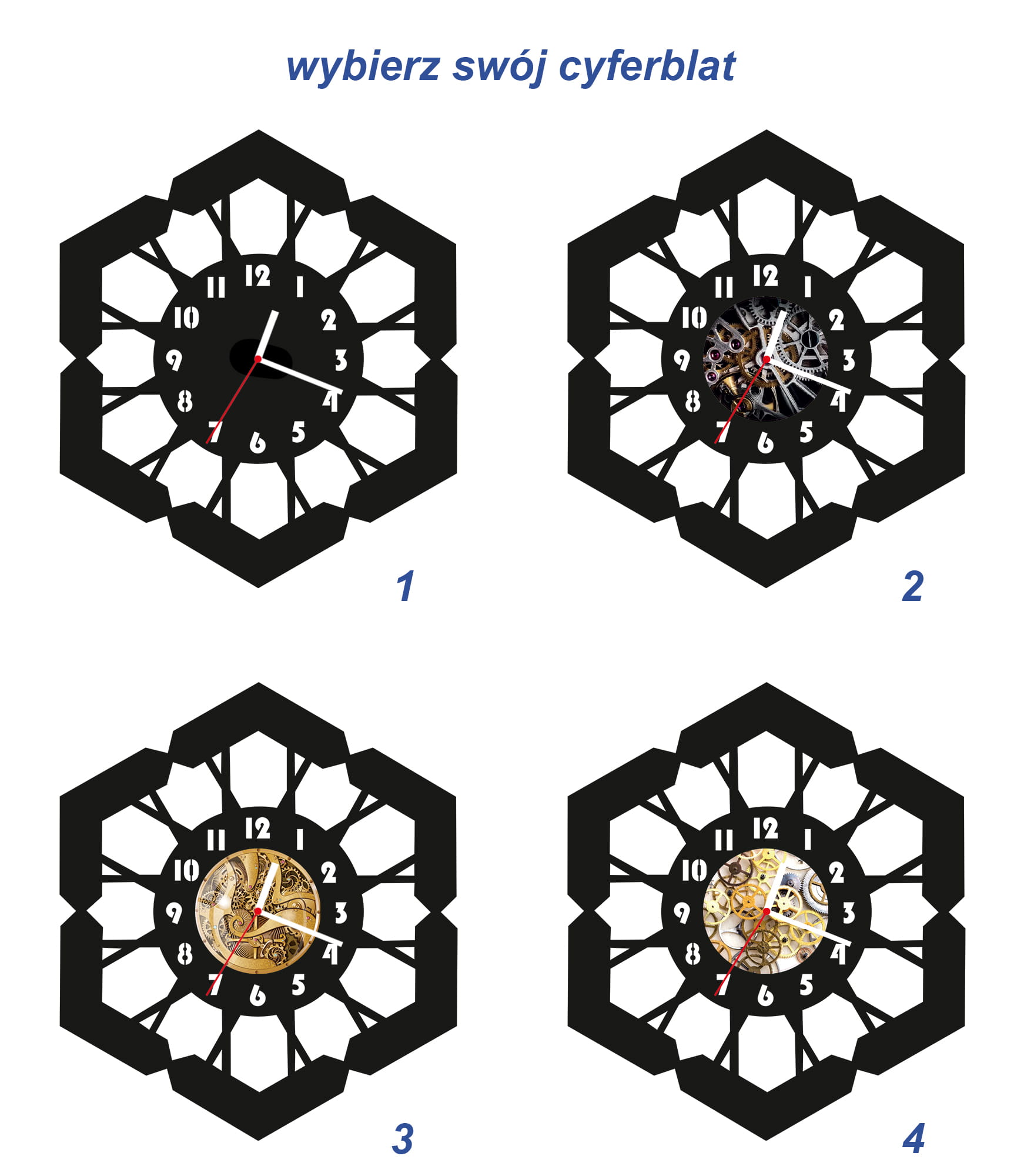 ZEGAR ŚCIENNY RETRO 58cm XXL 135.11