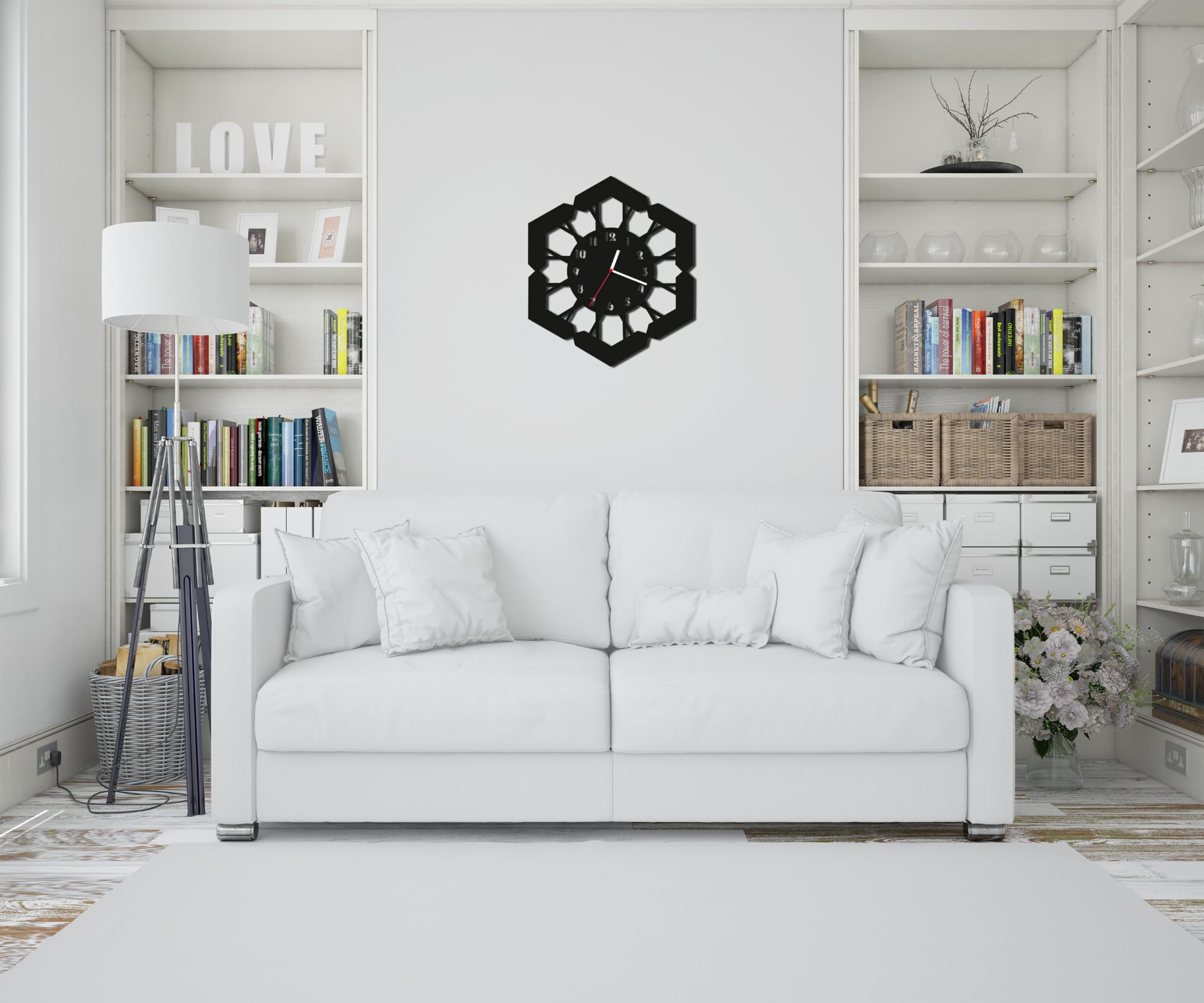 ZEGAR ŚCIENNY RETRO 58cm XXL 135.11