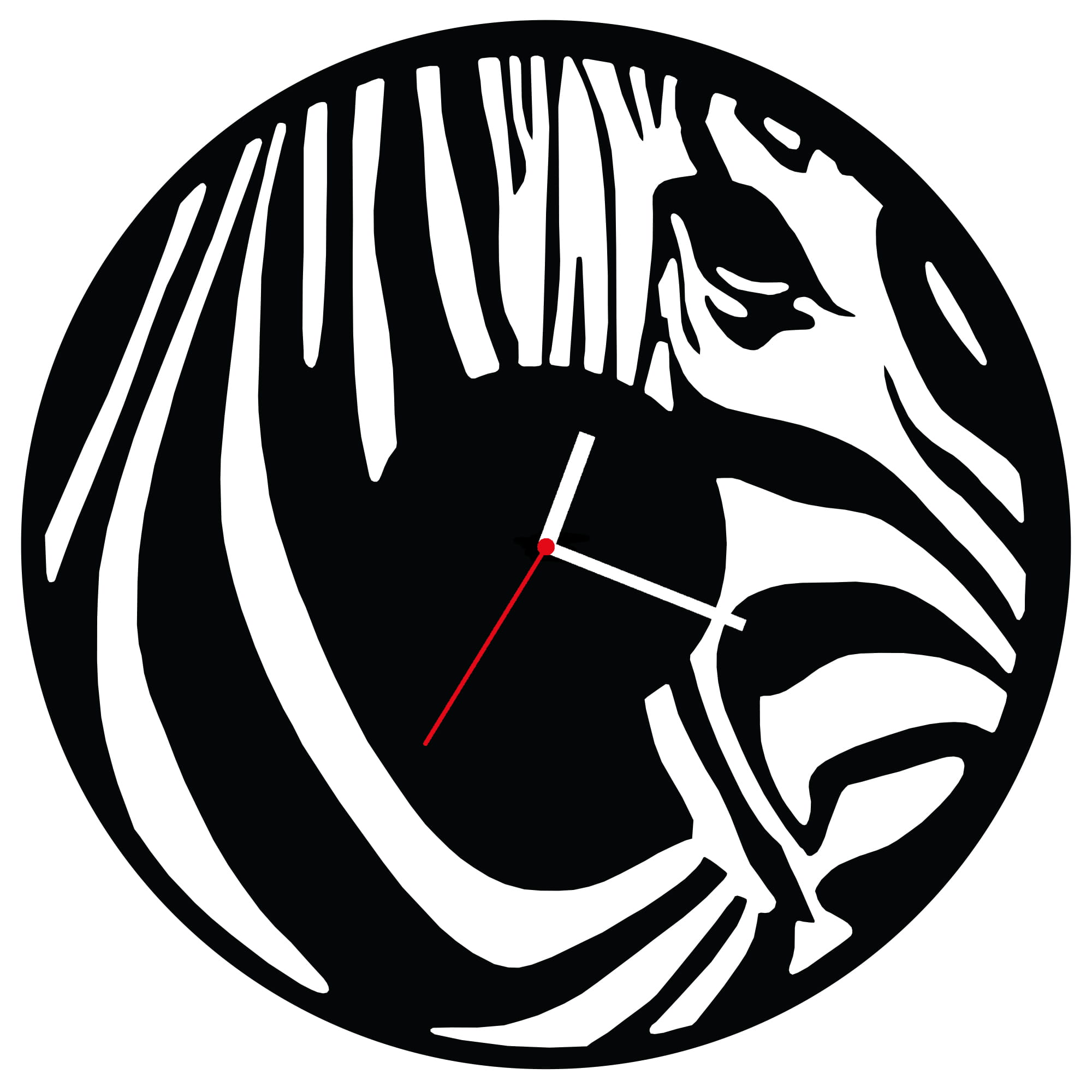 ZEGAR ŚCIENNY ZEBRA 58cm XXL 150.11