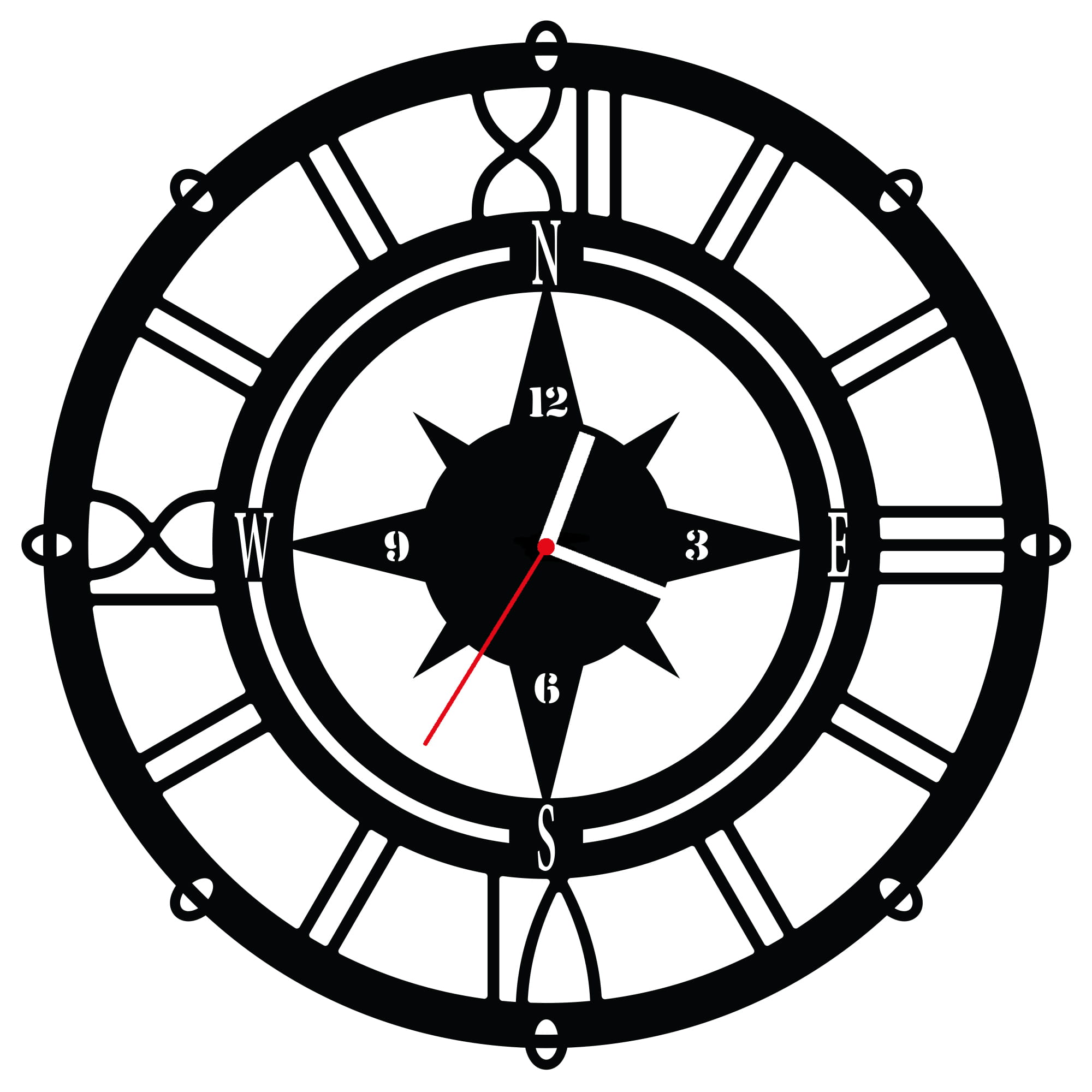 ZEGAR ŚCIENNY RETRO 58cm XXL 160.11