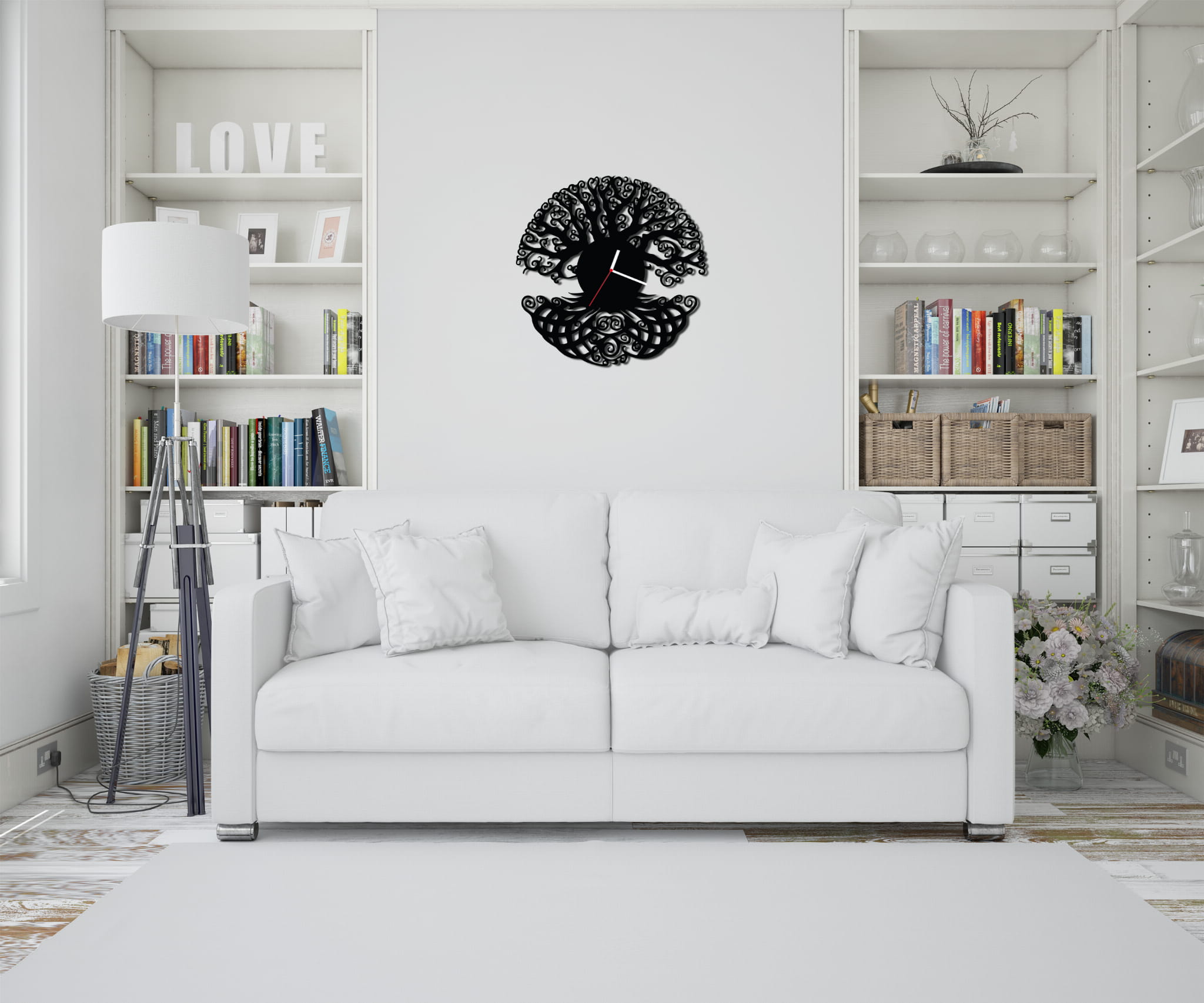 ZEGAR ŚCIENNY DRZEWO 58cm XXL 161.11