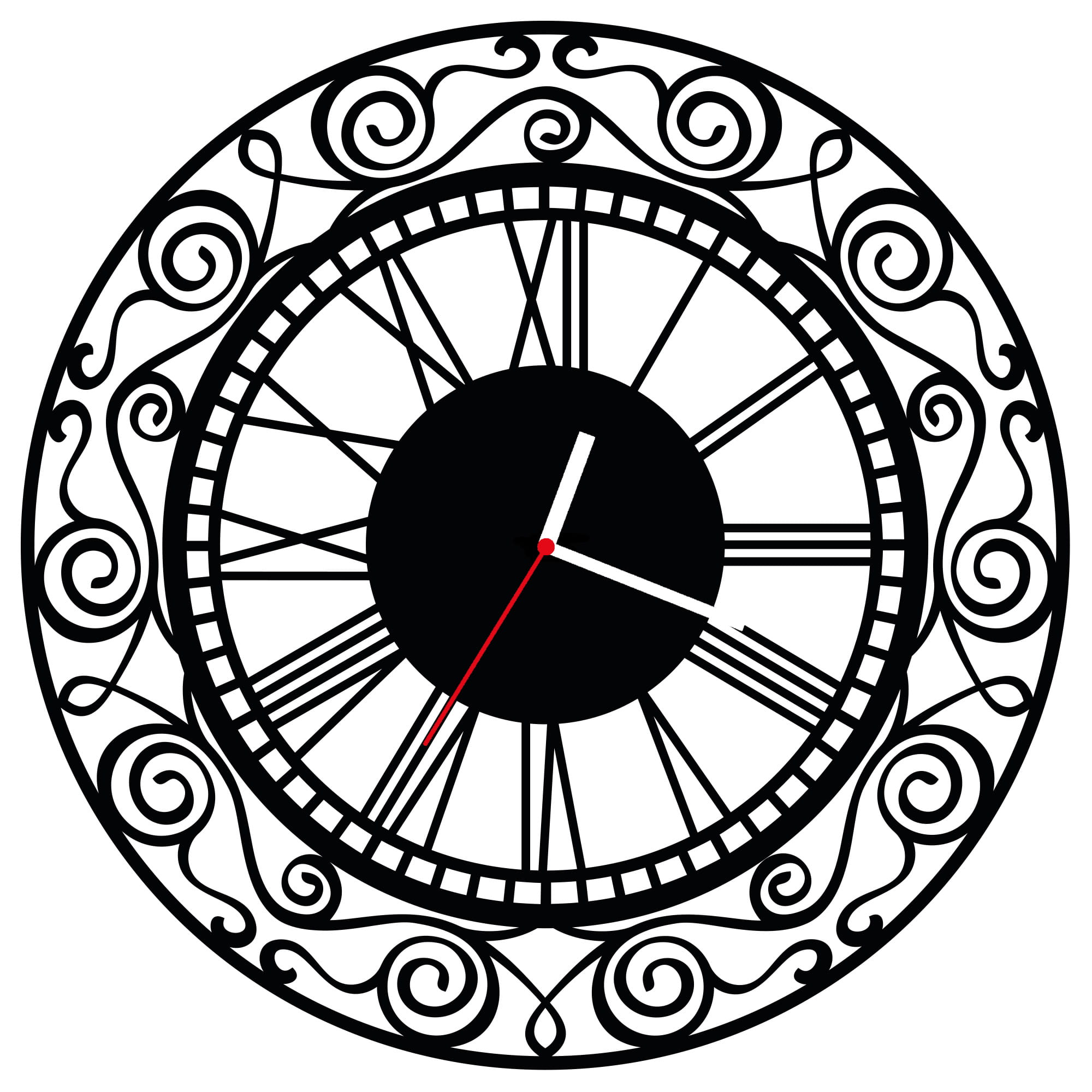 ZEGAR ŚCIENNY RETRO 38cm M 30.10