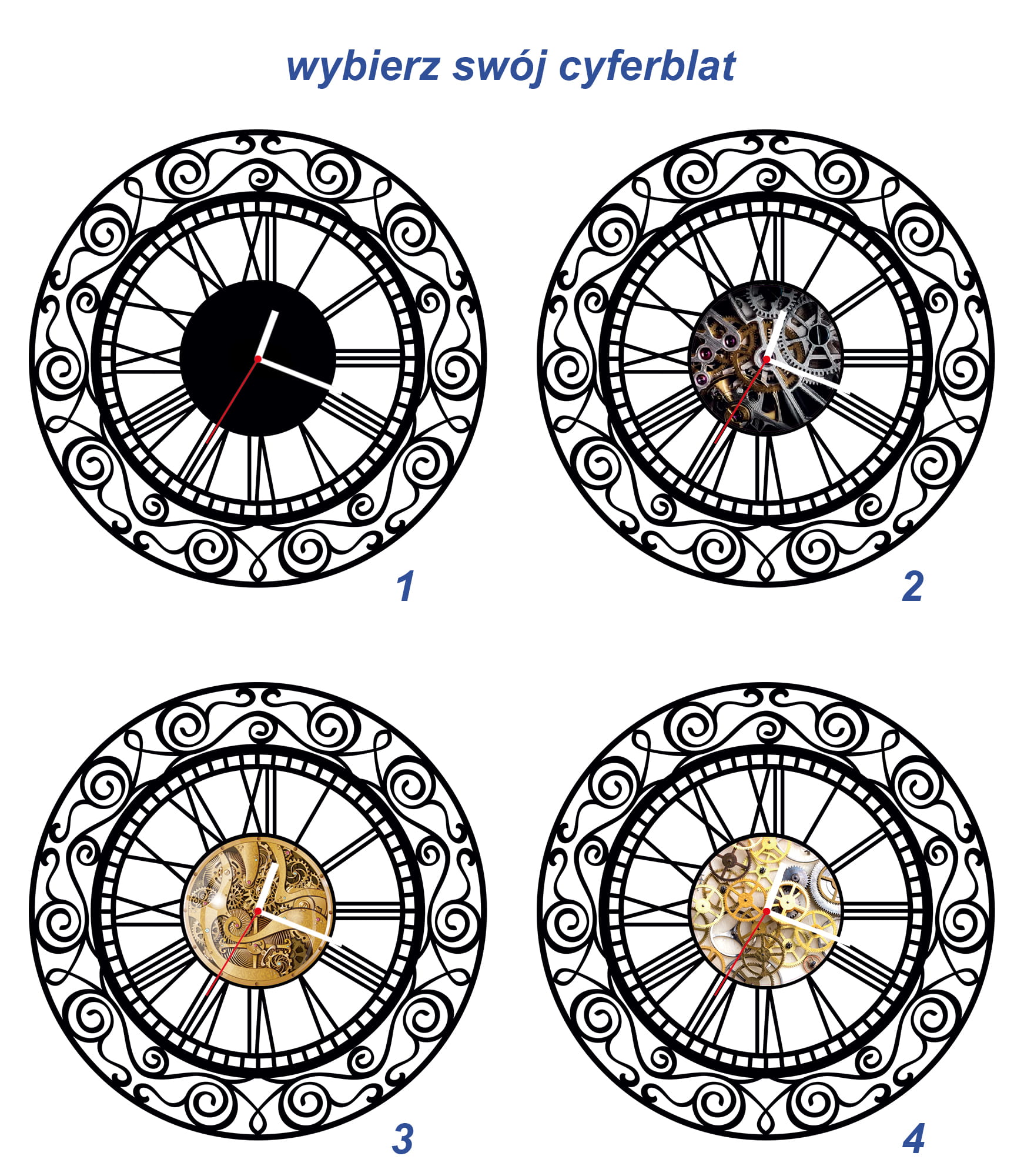 ZEGAR ŚCIENNY RETRO 38cm M 30.10