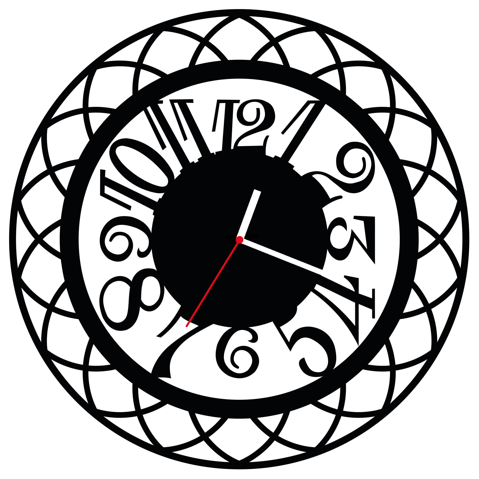 ZEGAR ŚCIENNY RETRO 38cm M 50.10