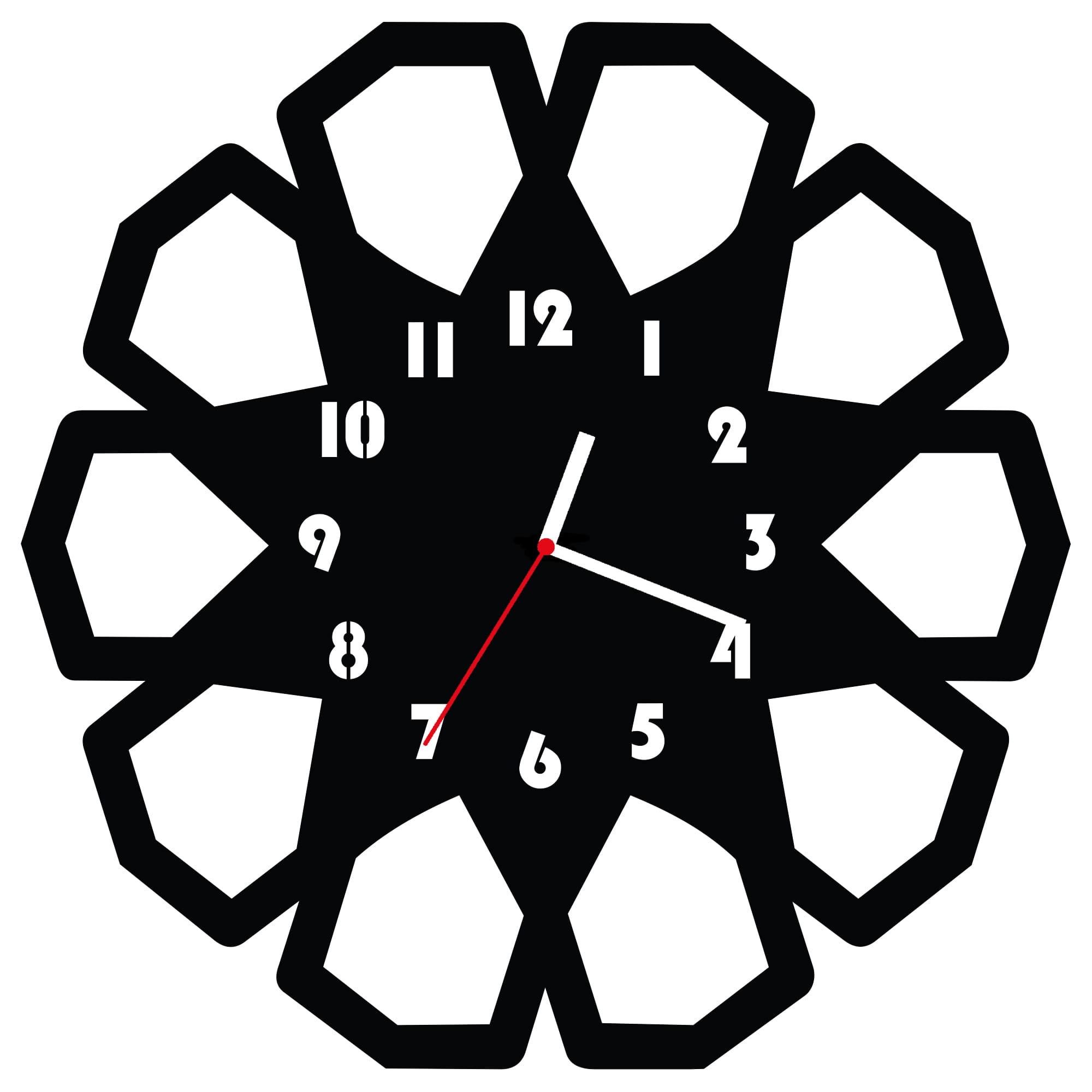 ZEGAR ŚCIENNY GEOMETRIA 38cm M 103.10