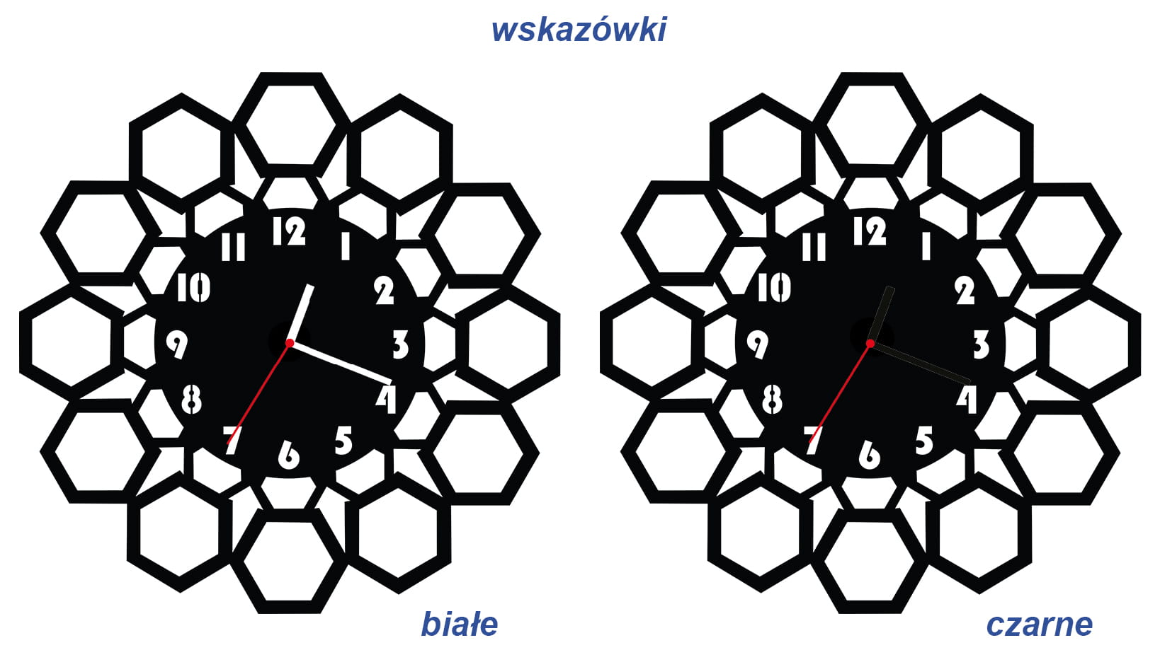 ZEGAR ŚCIENNY GEOMETRIA 38cm M 105.10