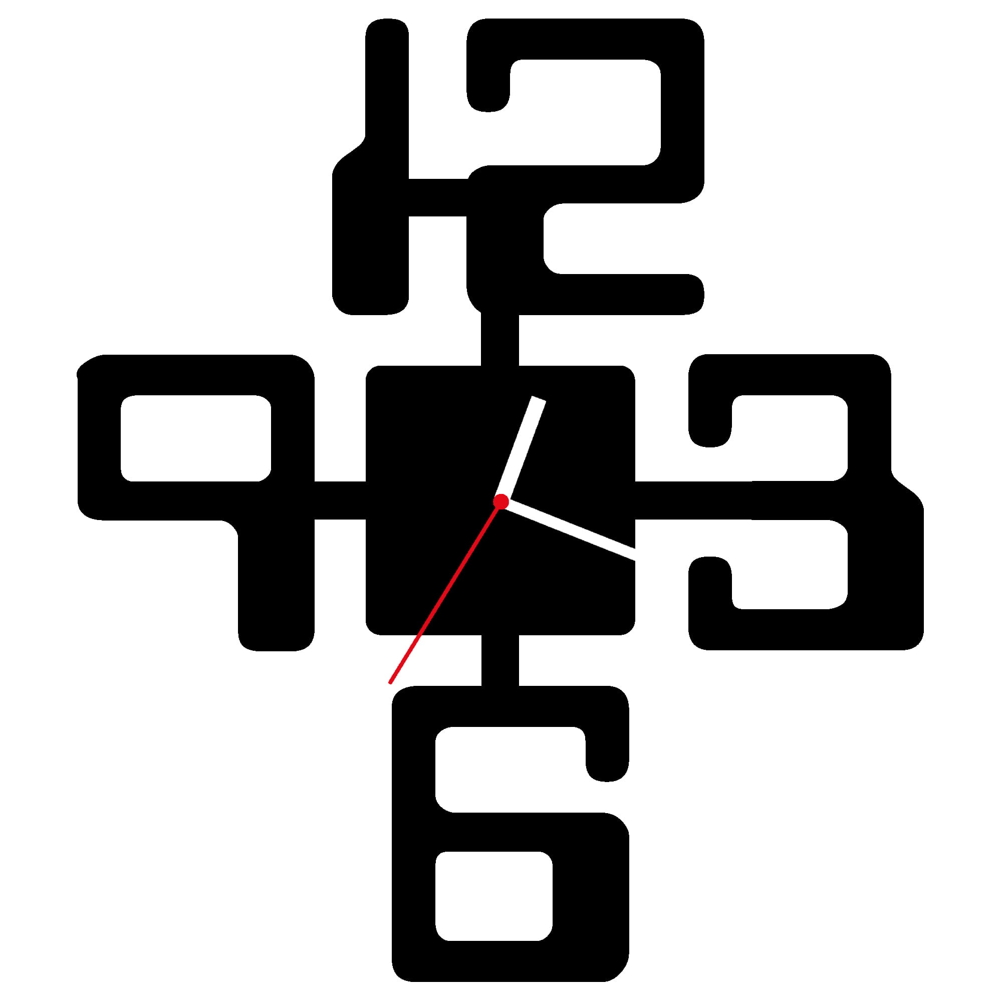 ZEGAR ŚCIENNY CYFRY 38cm M 126.10