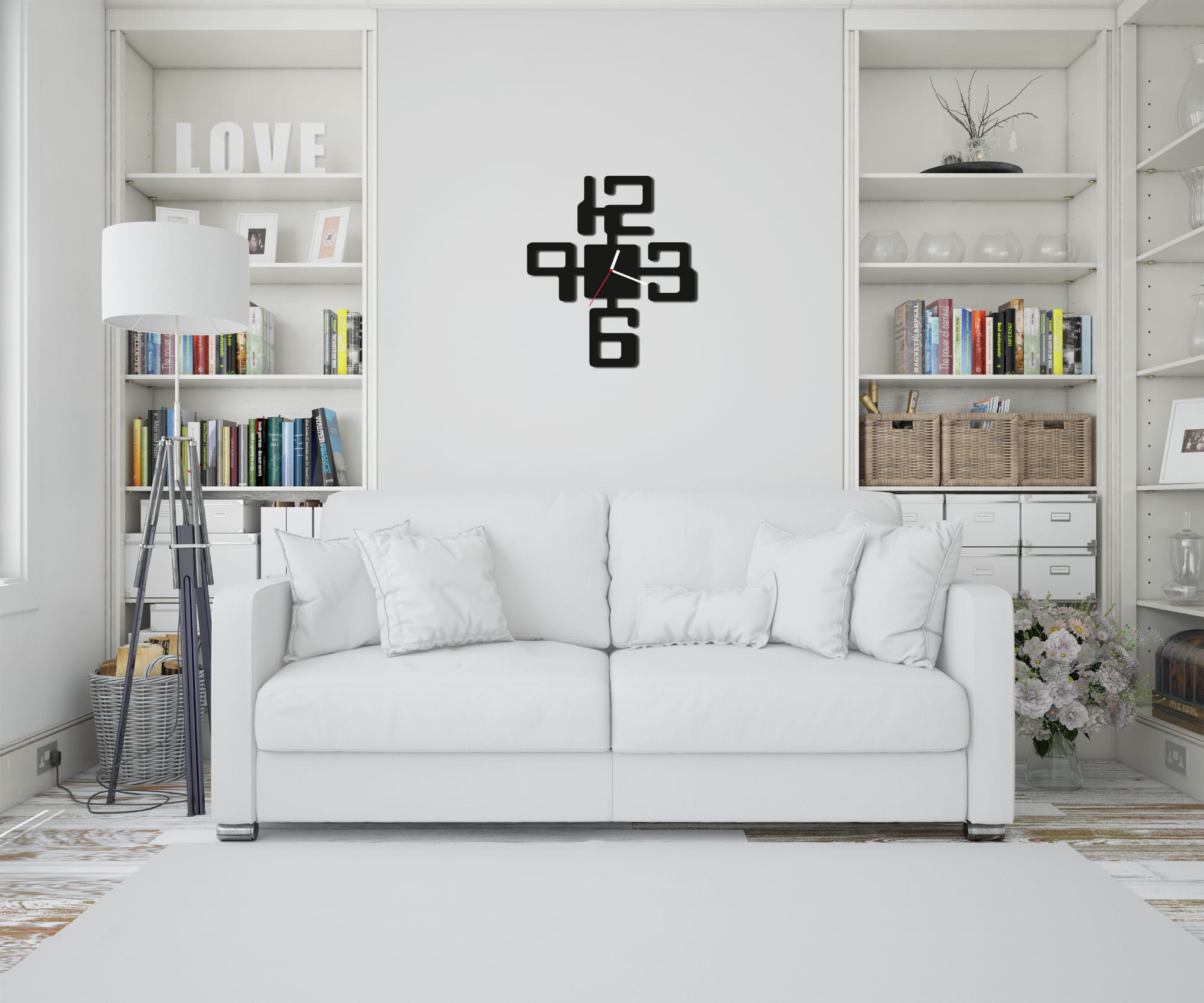 ZEGAR ŚCIENNY CYFRY 38cm M 126.10