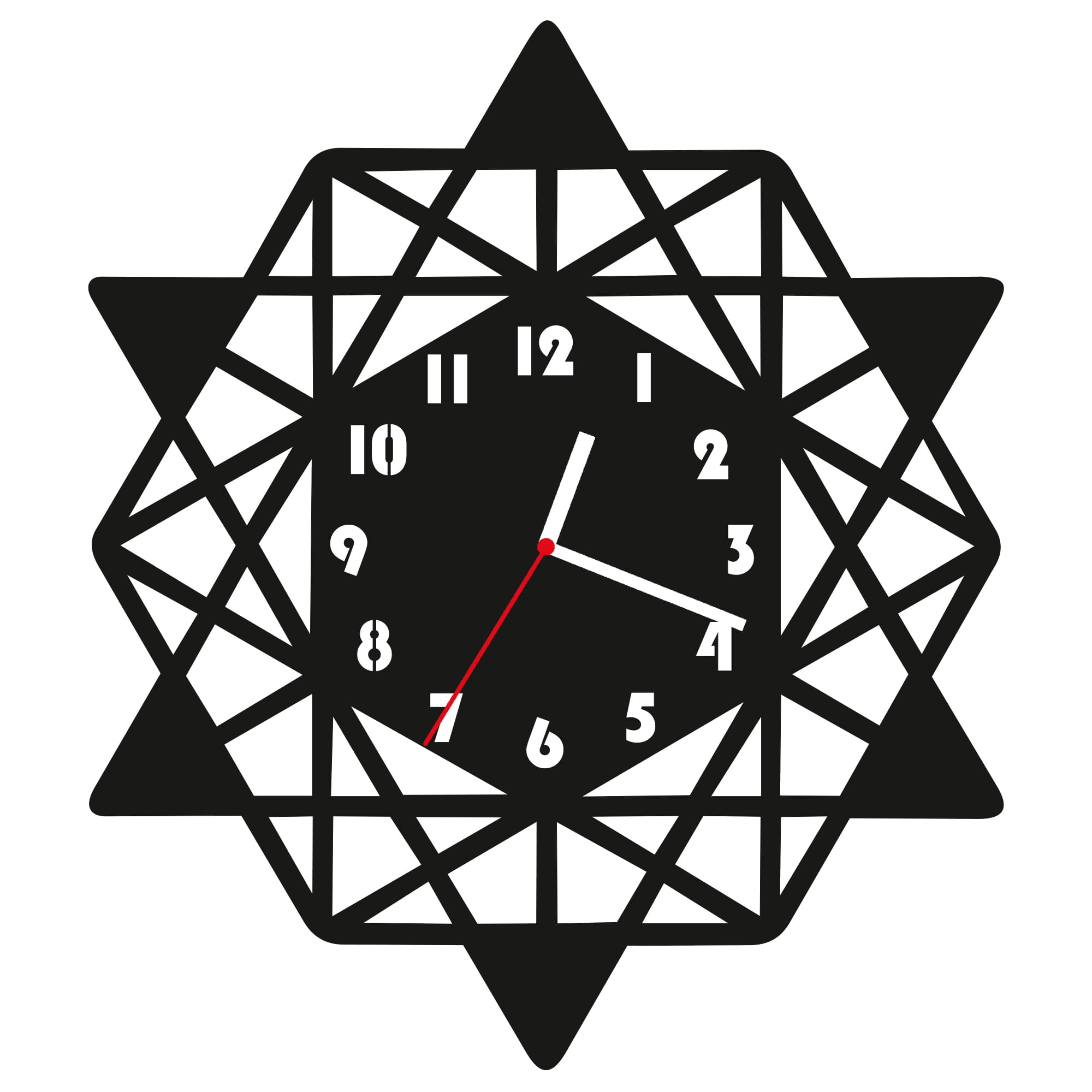 ZEGAR ŚCIENNY GEOMETRIA 38cm M 140.10