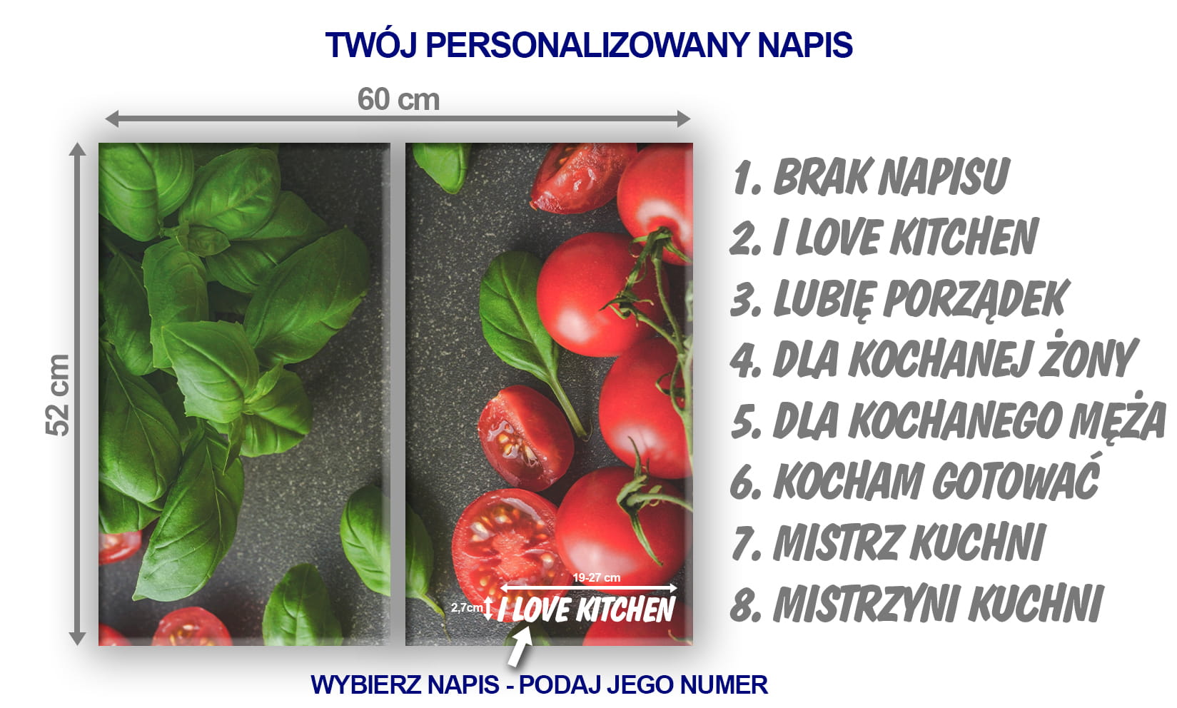 SZKLANA DESKA NA KUCHENKĘ 2x30x52 059C POMIDORY